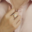 GENUINE YELLOW DIAMOND & DIAMOND RING(#:P1037  )