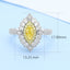 GENUINE YELLOW DIAMOND & DIAMOND RING(#:P1037  )