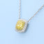 GENUINE YELLOW DIAMOND & DIAMOND NECKLACE(#:P1038)