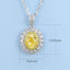 GENUINE YELLOW DIAMOND & DIAMOND NECKLACE(#:P1040)