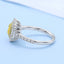 GENUINE YELLOW DIAMOND & DIAMOND RING(#: P1042 )