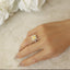 GENUINE YELLOW DIAMOND & DIAMOND RING(#: P1042 )