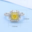 GENUINE YELLOW DIAMOND & DIAMOND RING(#: P1042 )