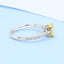 GENUINE YELLOW DIAMOND & DIAMOND RING(#: P1044  )