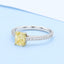 GENUINE YELLOW DIAMOND & DIAMOND RING(#: P1044  )