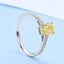 GENUINE YELLOW DIAMOND & DIAMOND RING(#: P1044  )