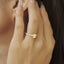 GENUINE YELLOW DIAMOND & DIAMOND RING(#: P1044  )