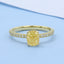 GENUINE YELLOW DIAMOND & DIAMOND RING(#: P1046  )