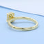 GENUINE YELLOW DIAMOND & DIAMOND RING(#: P1046  )
