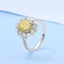 GENUINE YELLOW DIAMOND & DIAMOND RING(#:P1048   )