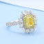 GENUINE YELLOW DIAMOND & DIAMOND RING(#:P1048   )