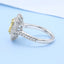 GENUINE YELLOW DIAMOND & DIAMOND RING(#:P1048   )