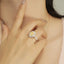 GENUINE YELLOW DIAMOND & DIAMOND RING(#:P1048   )