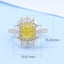 GENUINE YELLOW DIAMOND & DIAMOND RING(#:P1048   )