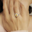 GENUINE YELLOW DIAMOND & DIAMOND RING(#:P1051 )