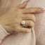 GENUINE YELLOW DIAMOND & DIAMOND RING(#:P1051 )