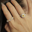 GENUINE YELLOW DIAMOND & DIAMOND RING(#:P1051 )