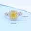 GENUINE YELLOW DIAMOND & DIAMOND RING(#:P1051 )