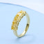 GENUINE YELLOW DIAMOND & DIAMOND RING(#:P1056 )