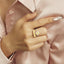 GENUINE YELLOW DIAMOND & DIAMOND RING(#:P1056 )