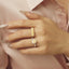 GENUINE YELLOW DIAMOND & DIAMOND RING(#:P1056 )