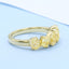 GENUINE YELLOW DIAMOND & DIAMOND RING(#:P1073 )