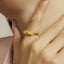 GENUINE YELLOW DIAMOND & DIAMOND RING(#:P1073 )