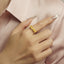 GENUINE YELLOW DIAMOND & DIAMOND RING(#:P1073 )
