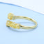 GENUINE YELLOW DIAMOND & DIAMOND RING(#:P1057 )