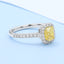 GENUINE YELLOW DIAMOND & DIAMOND RING(#:P1076)