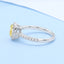 GENUINE YELLOW DIAMOND & DIAMOND RING(#:P1076)