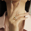 GENUINE YELLOW DIAMOND & DIAMOND RING(#:P1076)