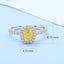 GENUINE YELLOW DIAMOND & DIAMOND RING(#:P1076)