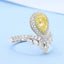 GENUINE YELLOW DIAMOND & DIAMOND RING(#:P1081  )