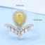 GENUINE YELLOW DIAMOND & DIAMOND RING(#:P1081  )