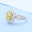GENUINE YELLOW DIAMOND & DIAMOND RING(#:P1082  )