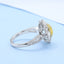 GENUINE YELLOW DIAMOND & DIAMOND RING(#:P1082  )