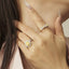 GENUINE YELLOW DIAMOND & DIAMOND RING(#:P1082  )