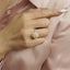 GENUINE YELLOW DIAMOND & DIAMOND RING(#:P1082  )
