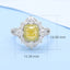 GENUINE YELLOW DIAMOND & DIAMOND RING(#:P1082  )