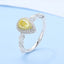 GENUINE YELLOW DIAMOND & DIAMOND RING(#:P1085  )