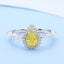 GENUINE YELLOW DIAMOND & DIAMOND RING(#:P1085  )