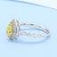 GENUINE YELLOW DIAMOND & DIAMOND RING(#:P1085  )
