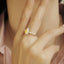 GENUINE YELLOW DIAMOND & DIAMOND RING(#:P1085  )