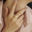 GENUINE YELLOW DIAMOND & DIAMOND RING(#:P1085  )