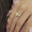 GENUINE YELLOW DIAMOND & DIAMOND RING(#:P1085  )