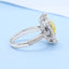 GENUINE YELLOW DIAMOND & DIAMOND RING(#:P1086  )