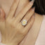 GENUINE YELLOW DIAMOND & DIAMOND RING(#:P1086  )