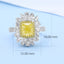 GENUINE YELLOW DIAMOND & DIAMOND RING(#:P1086  )