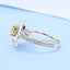 GENUINE YELLOW DIAMOND & DIAMOND RING(#:P1087   )